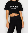 Baddiez Oversized Crop Tee