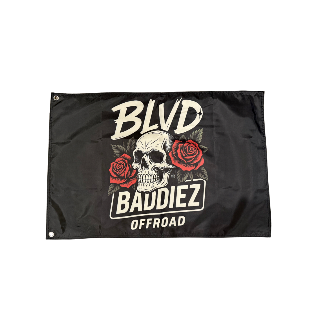 BLVD BADDIEZ Skull Flag