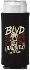 BADDIEZ Skull Slim Can Koozie (12 oz)