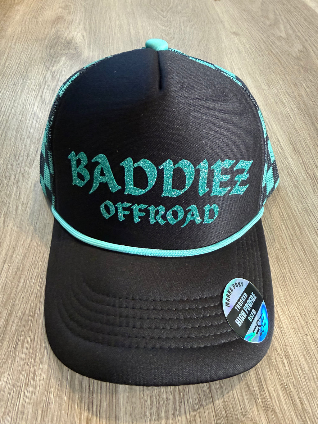 Baddiez Offroad Magna-Pony Checkered Hat